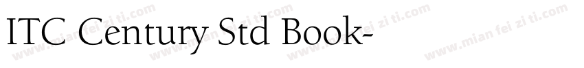 ITC Century Std Book字体转换